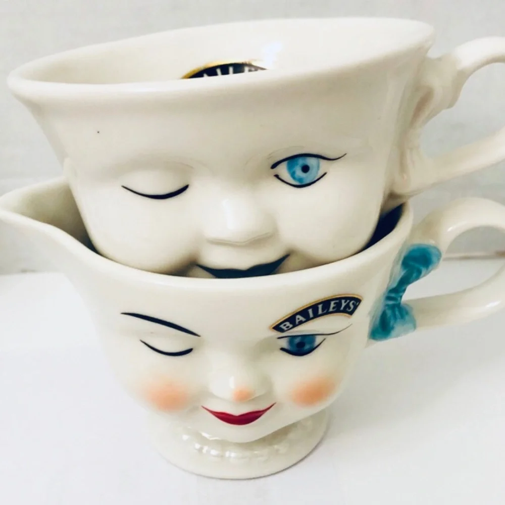 VTG Bailey One Mug Cup Irish Cream Winking Face
